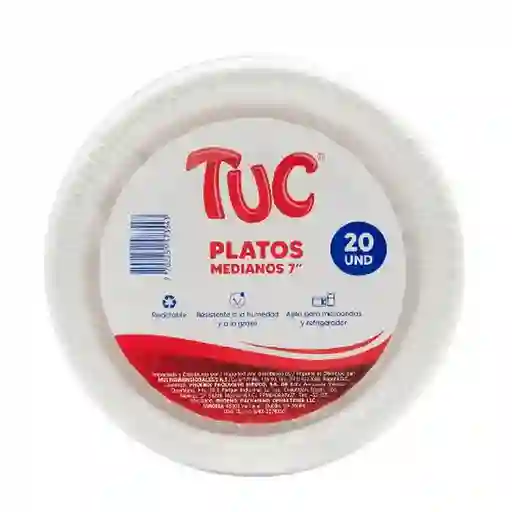 Tuc Plato Mediano Blanco